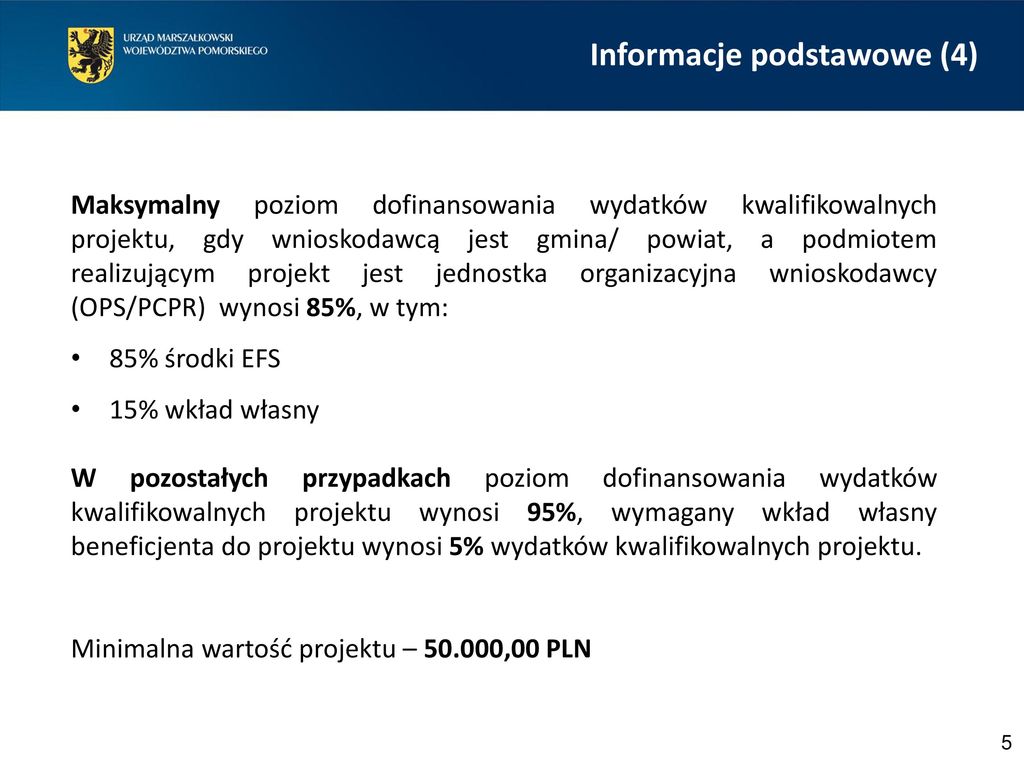 Zasady Kwalifikowalno Ci Wydatk W Projektu W Ramach Poddzia Ania Ppt